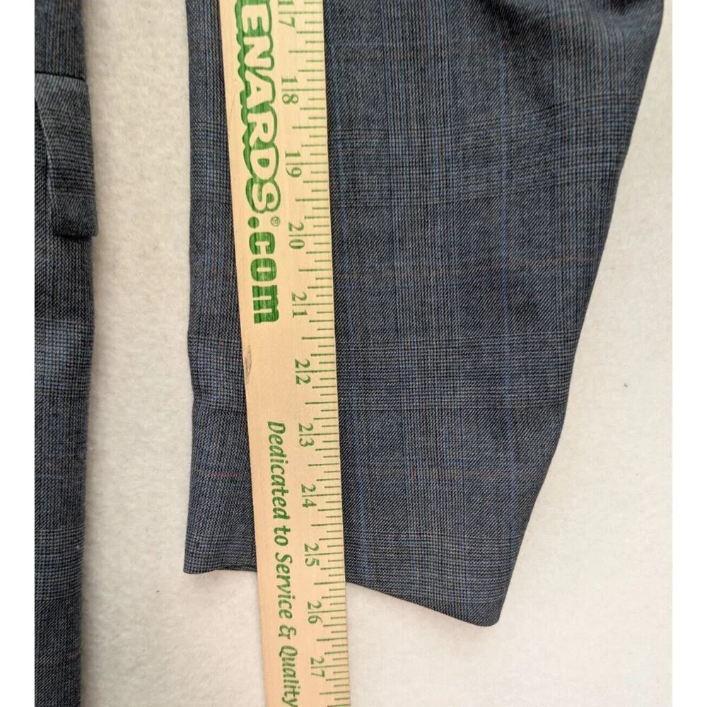 Hart Schaffner Marx Vintage Men's Blazer Jacket Sport Coat Size 40R Blue Plaid